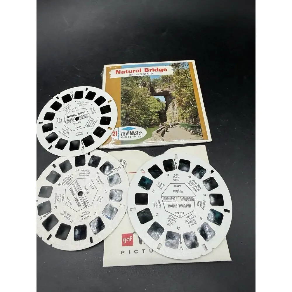 View-Master A828, Natural Bridge of Virginia, 3 Reel Set